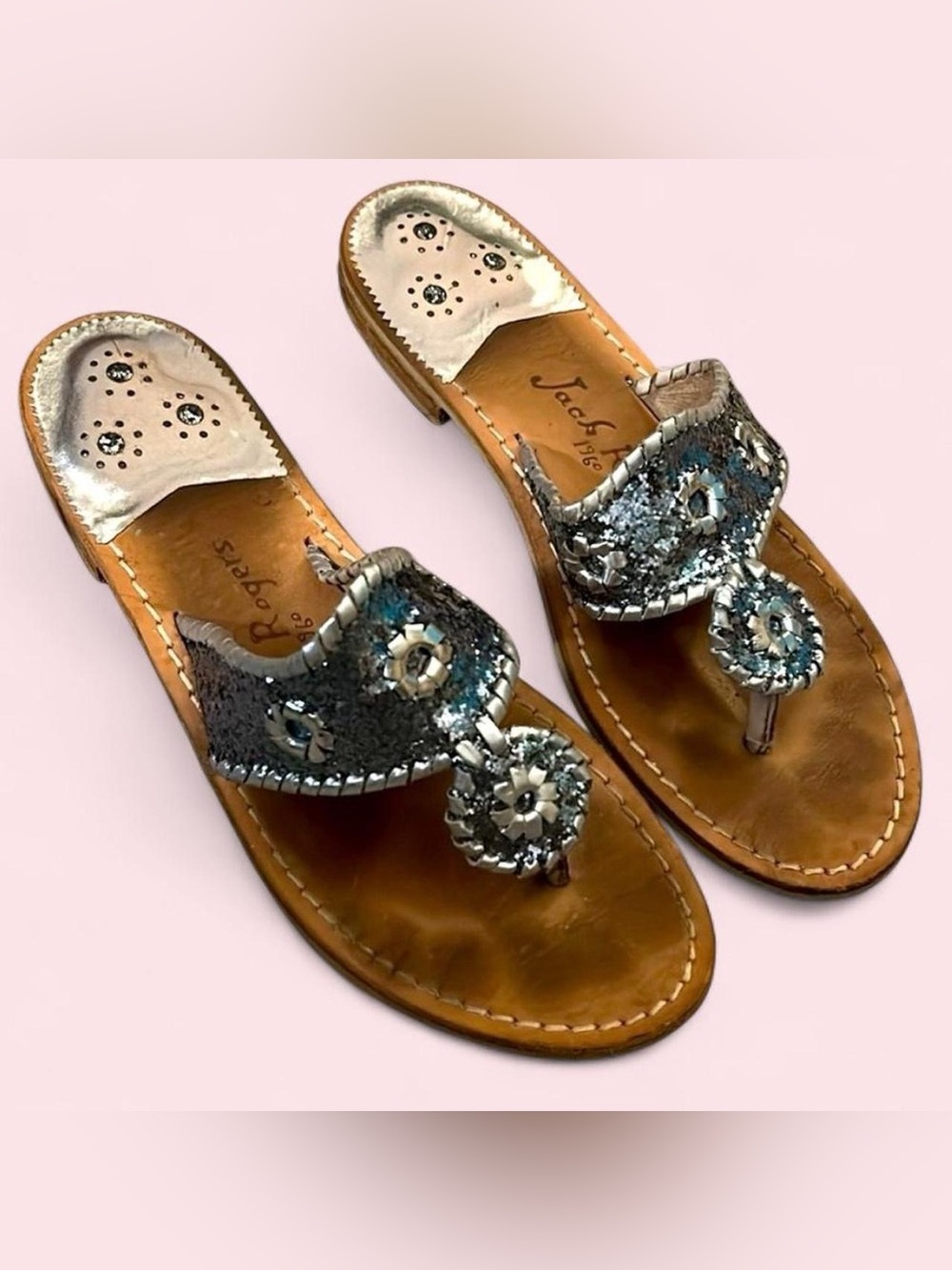 🩶Silver Glitter Jack Roger’s 9.5🩶